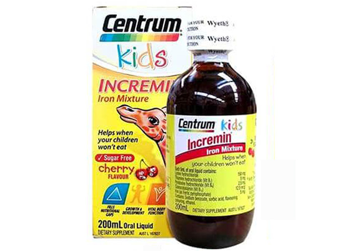 Siro biếng ăn Centrum Kids Incremin Iron Mixture (200ml)