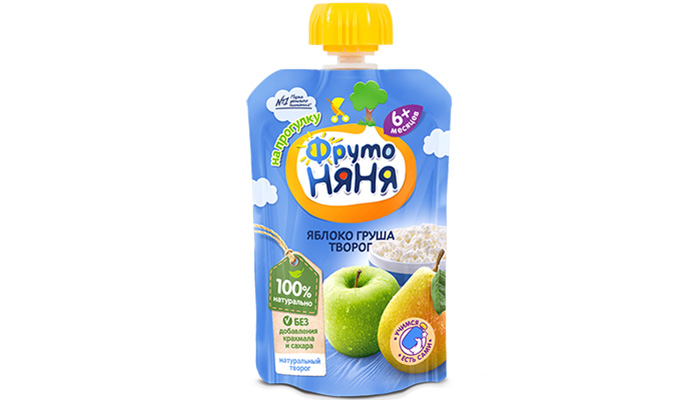 Trai cay nghien vi tao, le va phomai tuoi Fruto Nyanya (90g)
