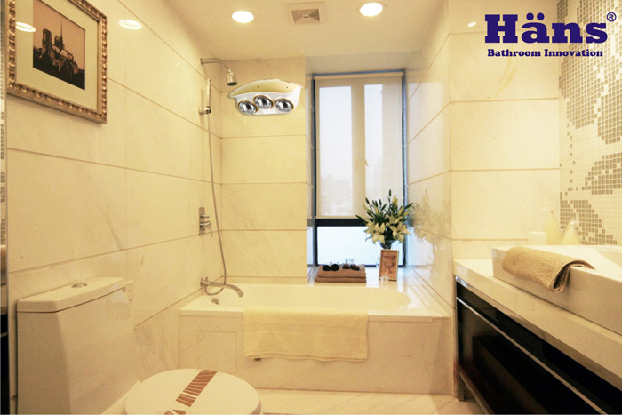 Đèn sưởi nhà tắm Hans 3 bóng