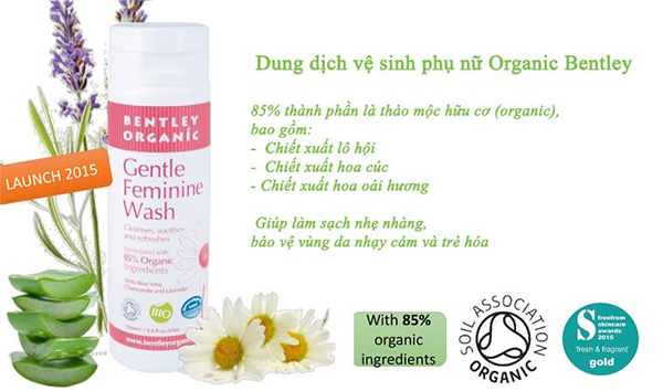 Dung dịch vệ sinh phụ nữ hữu cơ Bentley