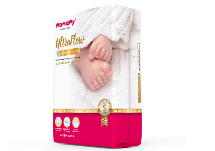 Bỉm tã dán Ultraflow Mamamy S54 (<5kg)