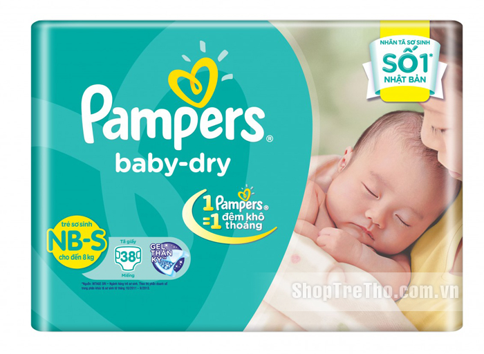 Bỉm Pampers S38 dành cho bé từ 3kg - 8kg