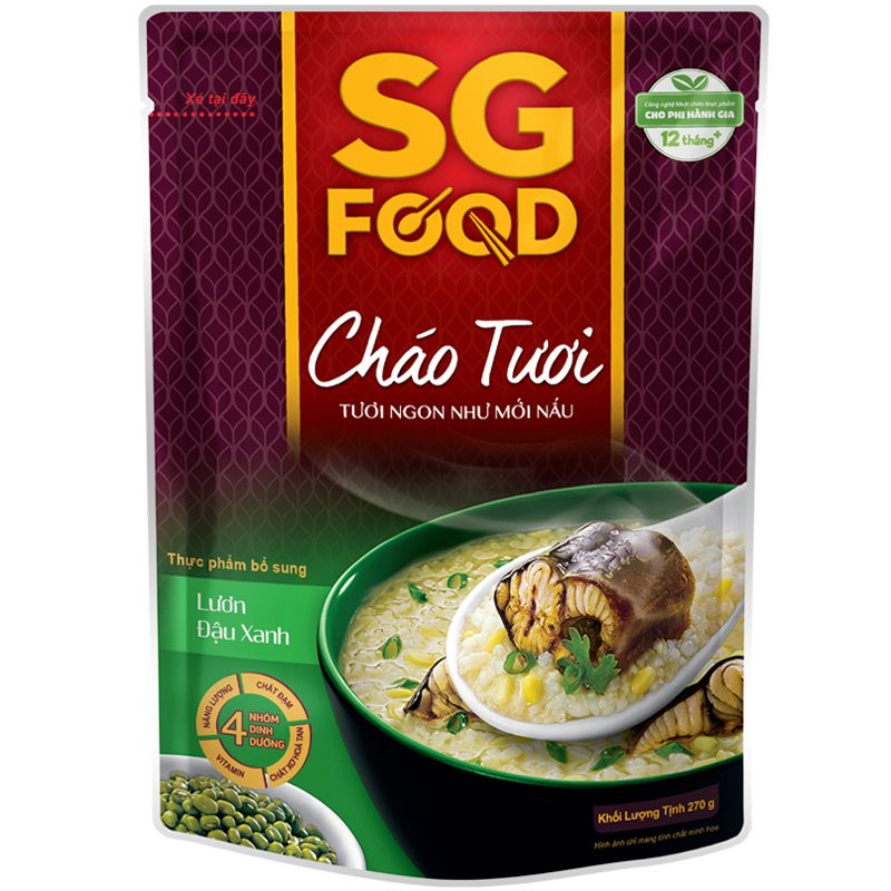 Cháo tươi SG Soup - Lươn đậu xanh 270g