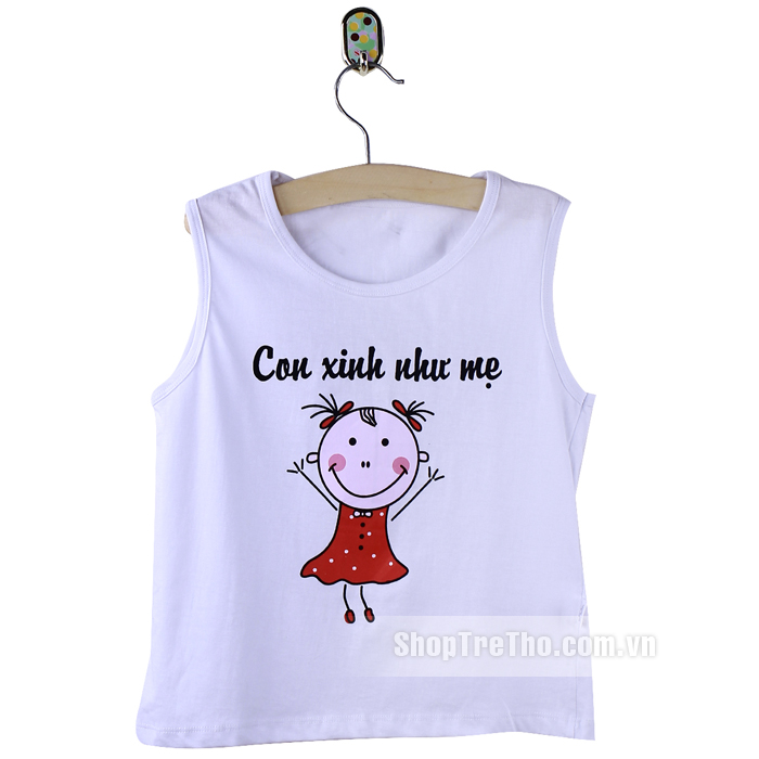 Áo ba lỗ I love Mama, Papa