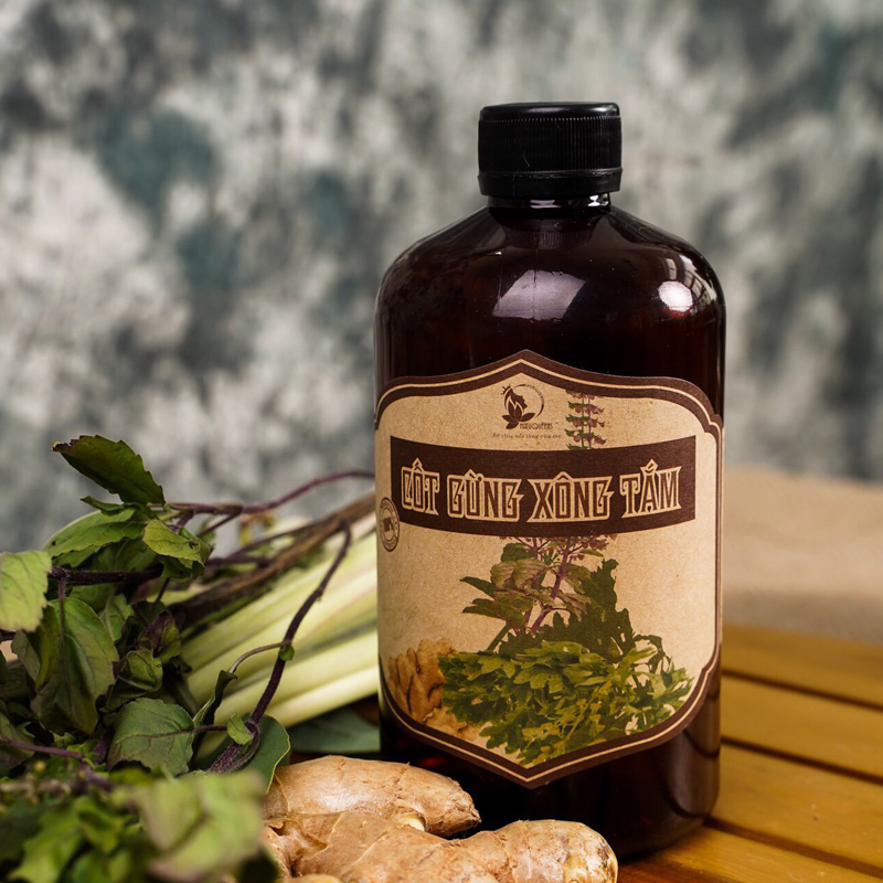 Cốt gừng xông tắm sau sinh NatuQueens 500ml