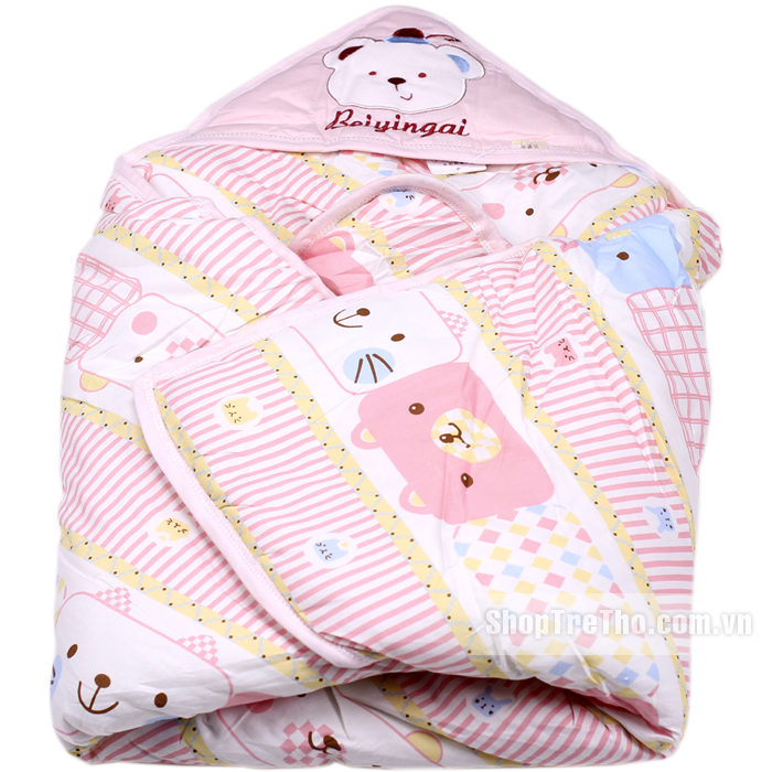 Chăn ủ cho bé 5103 màu hồng