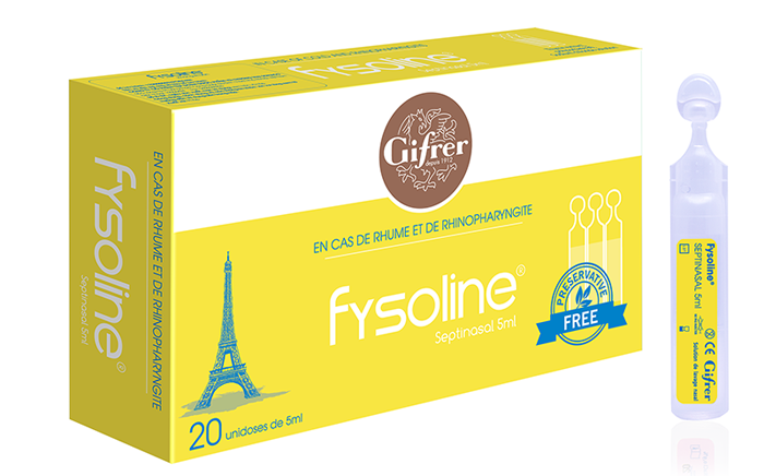nước muối vệ sinh mũi đặc trị Fysoline vàng (20 ống/hộp)