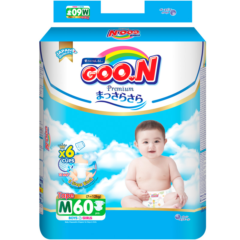 Tã bỉm dán GooN Premium M60