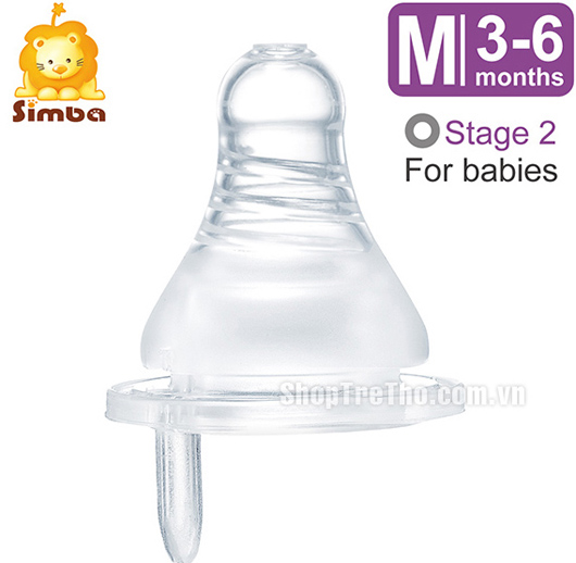 Núm ty siêu mềm dòng chảy tròn M Simba P6306