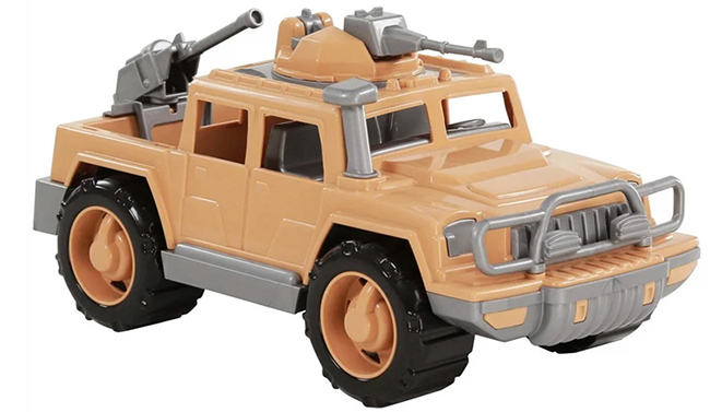 Xe Jeep tuần tra sa mạc kèm súng Polesie 63397