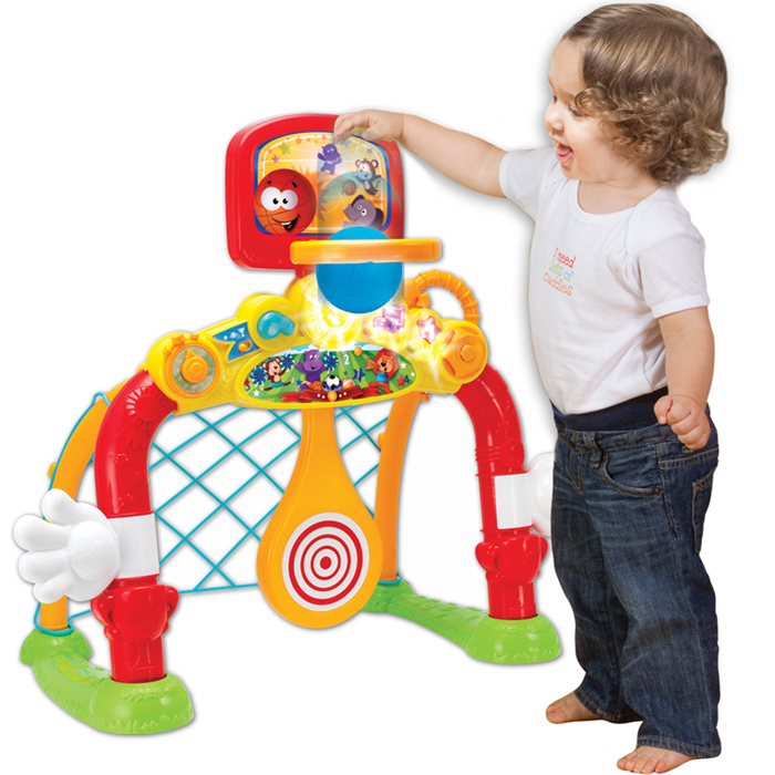 Cột lưới ném và thả bóng 4 in1 Winfun 6001