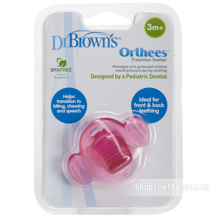 Ty ngậm đầu cứng Dr.Brown's 331-8 cho bé