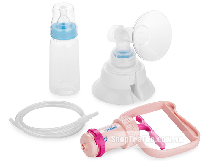 Máy hút sữa Spectra SPT011 bằng tay, BPA free có massage silicone