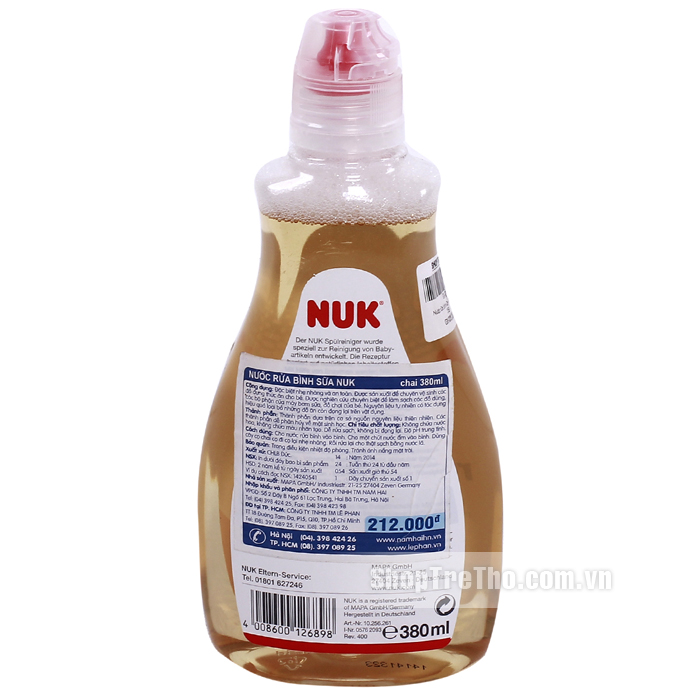 Nước rửa bình sữa Nuk