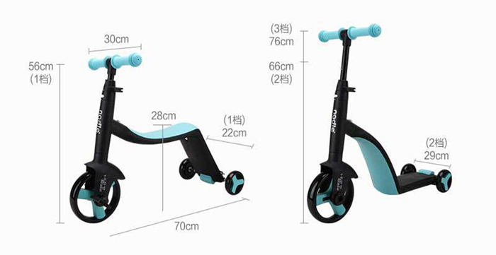 Xe trượt Scooter 3 trong 1 Nadle