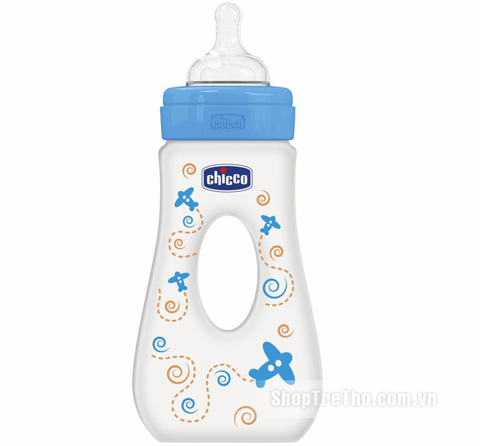 Bình sữa tập uống núm silicon dòng chảy nhanh Chicco