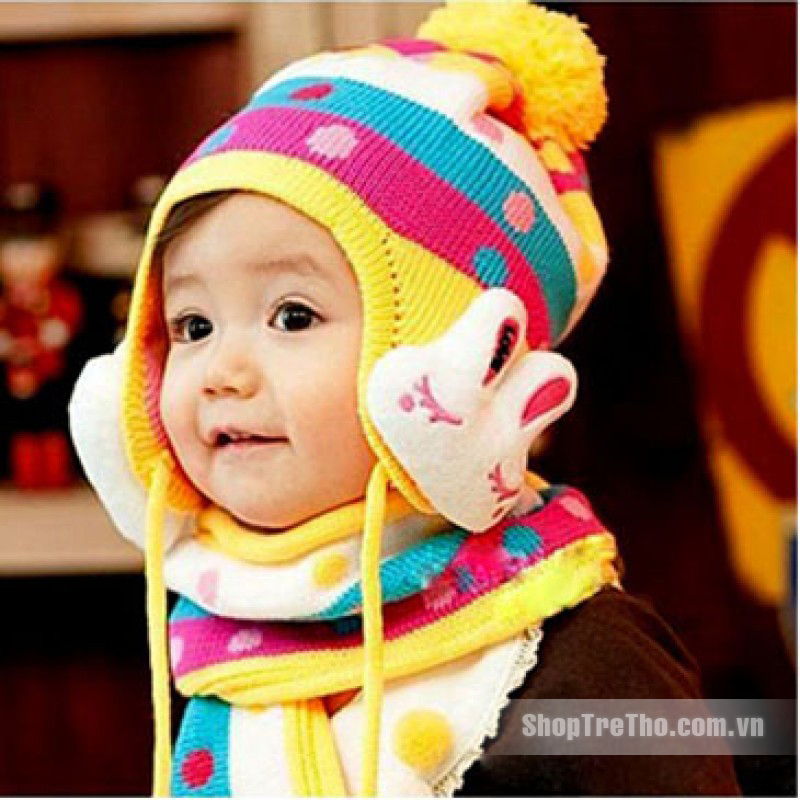 Mũ len cho bé hình hoa tuyết ML056