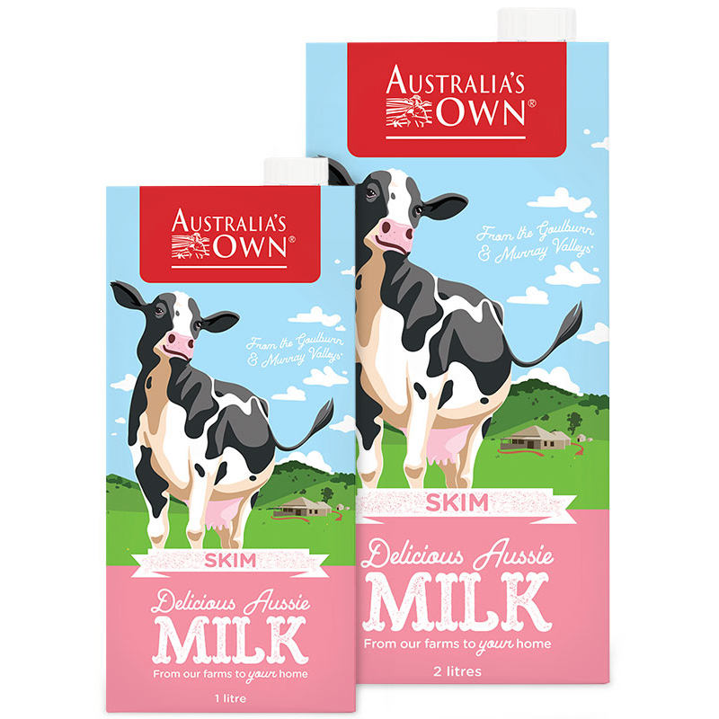 Sữa tươi tiệt trùng tách béo Australia's Own 1L