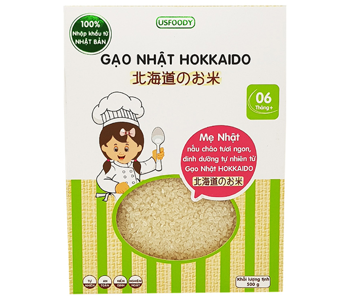Gạo Nhật Hokkaido 500g (6M+)