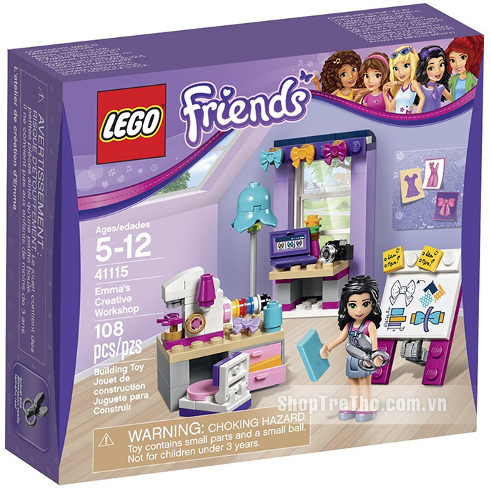 do choi lego friends 41115 - Phong lam viec sang tao cua Emma