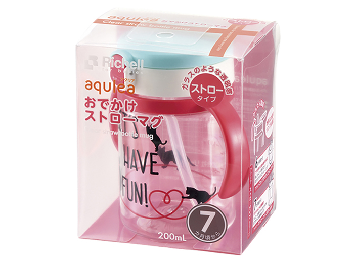 Cốc ống hút Richell RC41023 (200ml) 