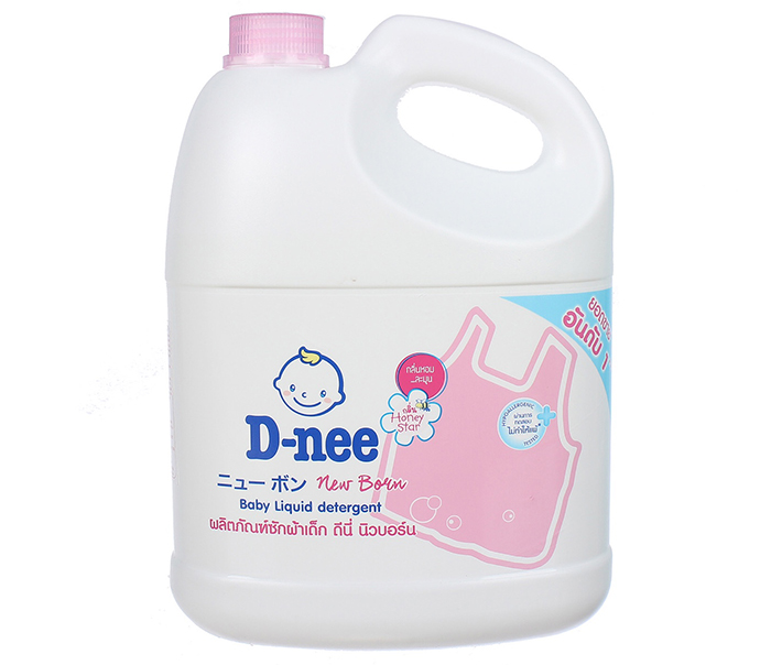 Dung dịch giặt xả quần áo Dnee 3000ml (màu hồng)