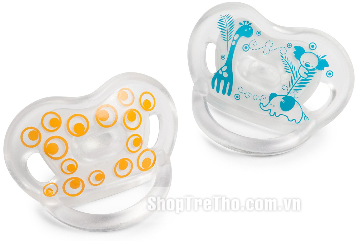 Ti giả Silicon born free  xanh lá cây -bộ 2 cái 0-6 tháng