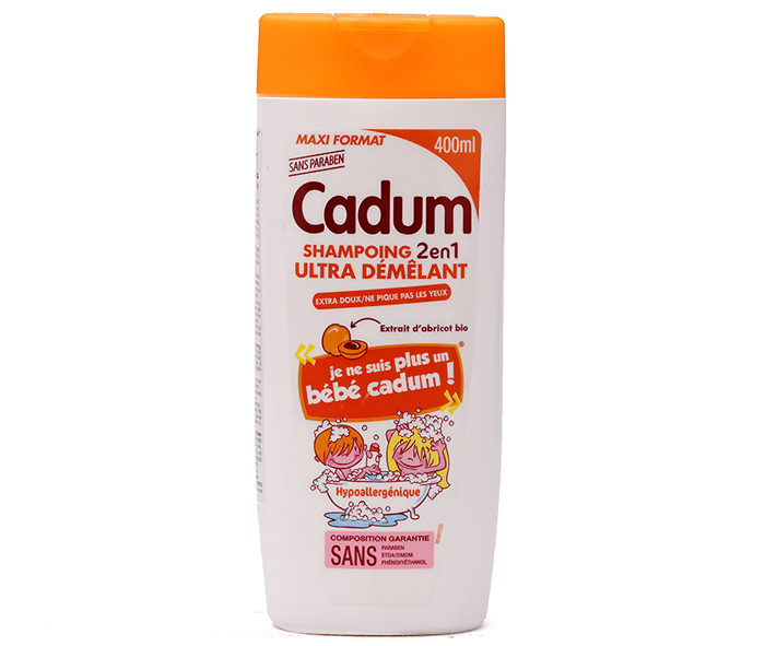 Tắm gội trẻ em Cadum hương mơ (400ml)