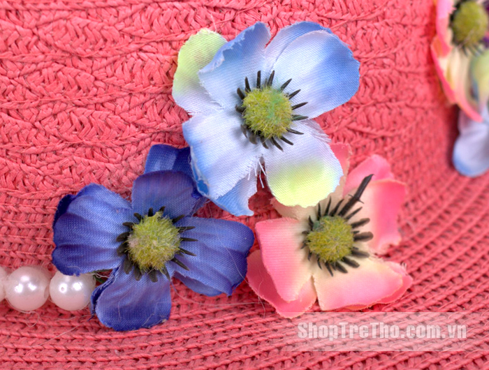 Mũ vành rộng handmade du lịch cho mẹ Q330