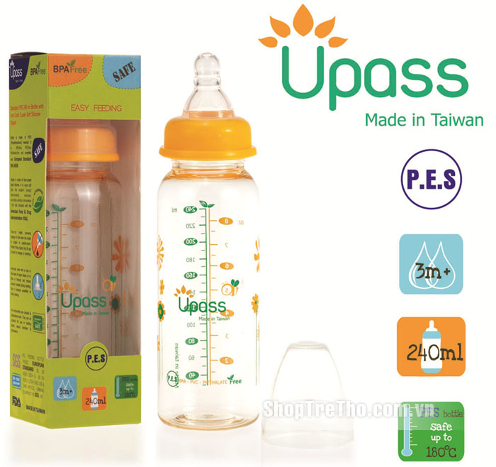 Bình sữa Upass 240ml