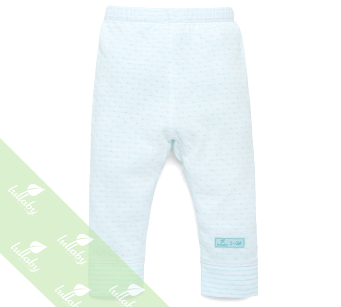 Quần dài đáp đũng bo gấu Lullaby NH04-18 (màu xanh)