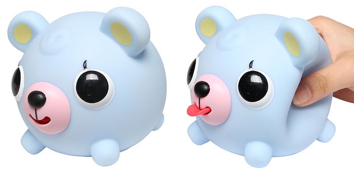 Đồ chơi bóp chíp quả bóng Sankyo Toys hình gấu