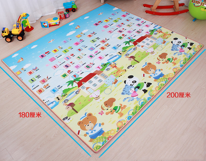 Thảm xốp 2 mặt in hình ngộ nghĩnh (loại đặc biệt)