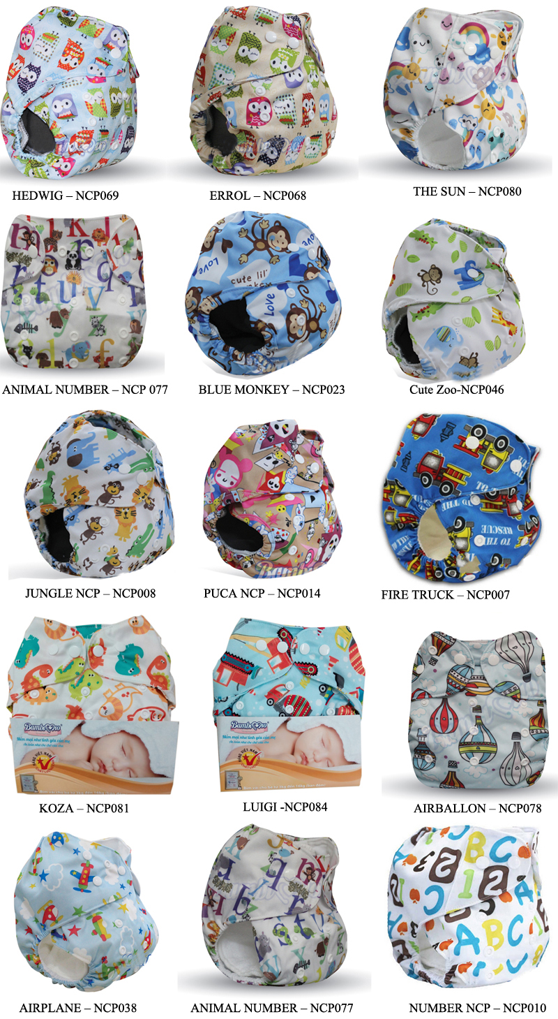 Tã vải Bambimio ban đêm (6-8h) cho bé từ 3-16kg
