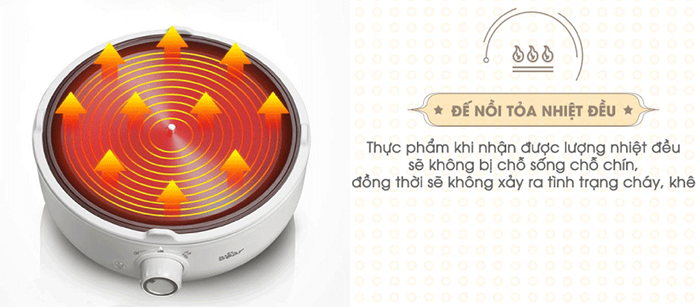 Noi dien da nang Bear MC-B25V1 2.5L (kem long hap)