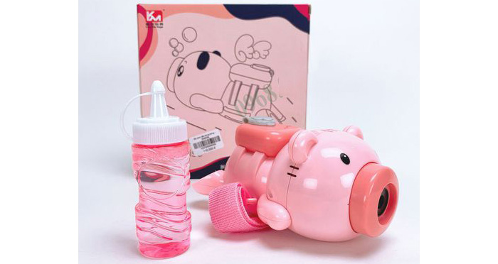 Máy thổi bong bóng đeo tay hình heo con 3297