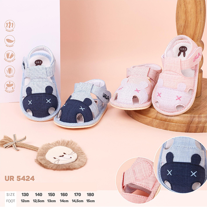 Sandal tập đi đế cao su non Uala UR5424