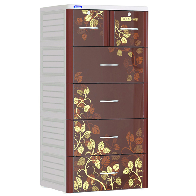 Tủ nhựa Tabi Duy Tân M 5 tầng màu nâu
