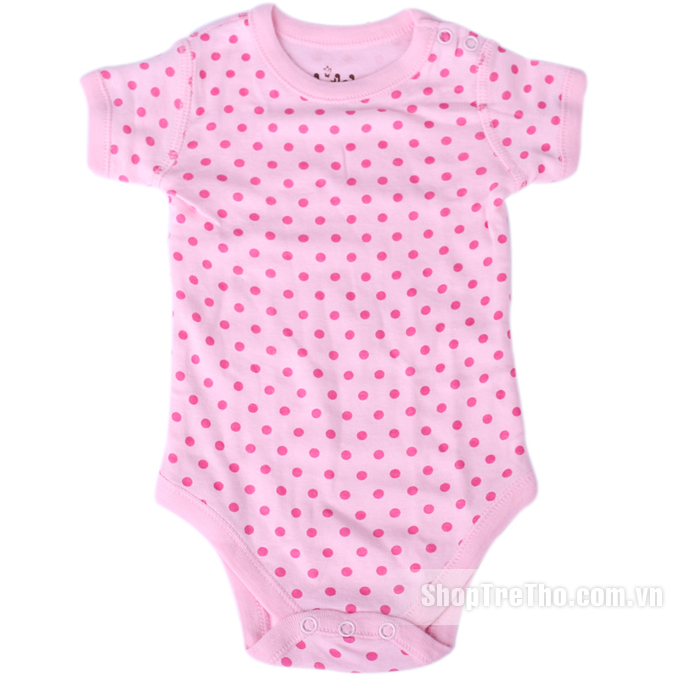 Áo body cho bé Lullababy cộc tay 3M
