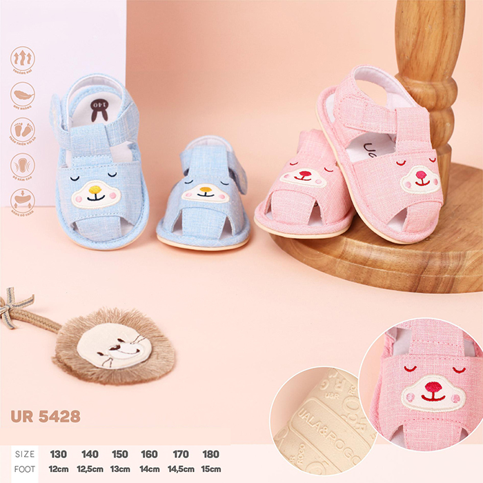 Sandal tập đi đế cao su non Uala UR5428