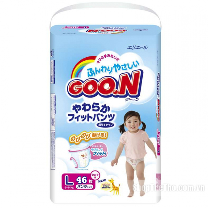 Bỉm quần Goon nội điạ L46 cho bé gái