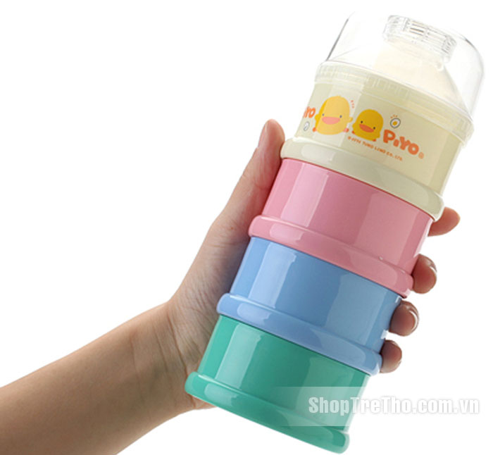 Bộ chia sữa bột Piyo Piyo 830007 4 ngăn