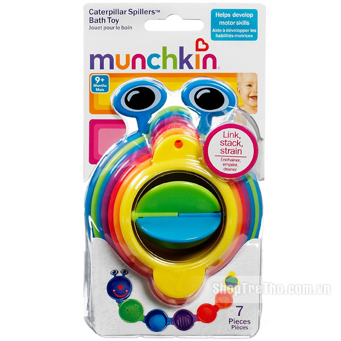 Bộ đồ chơi sâu 3 trong 1 Munchkin 11080 Caterpillar Spiller
