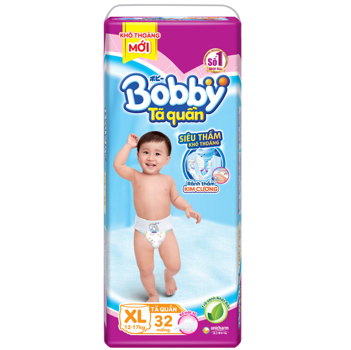 Tã - bỉm quần Bobby XL32