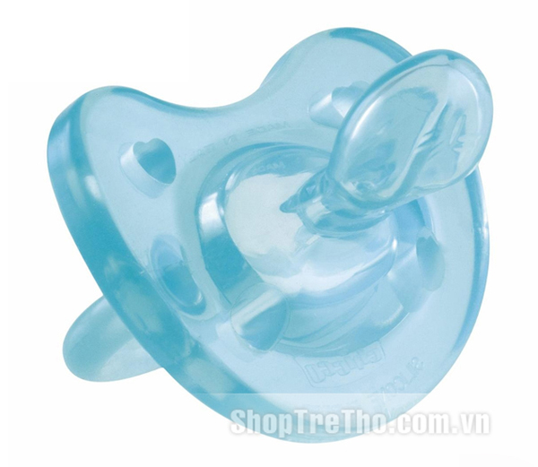 Ty ngậm chicco, silicon 12M+, xanh 17760