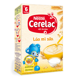 Bán Bột ăn dặm Nestle Cerelac - Lúa mỳ & sữa (200gr)