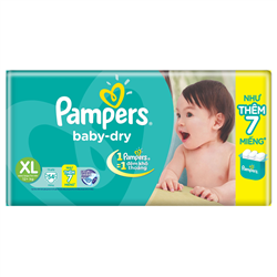 Bán Tã - bỉm dán Pampers XL54 (trên 12kg)