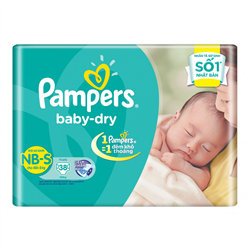 Bán Tã -bỉm Pampers S38 dành cho bé từ 3kg - 8kg