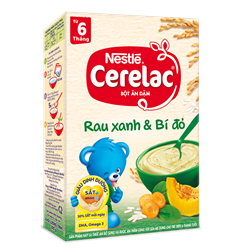 Bán Bột ăn dặm Nestle Cerelac - Rau xanh & bí đỏ (200gr)