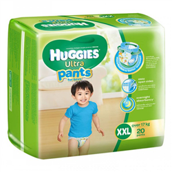 Bán Tã - bỉm quần cao cấp Huggies Ultra XXL20 (trai)